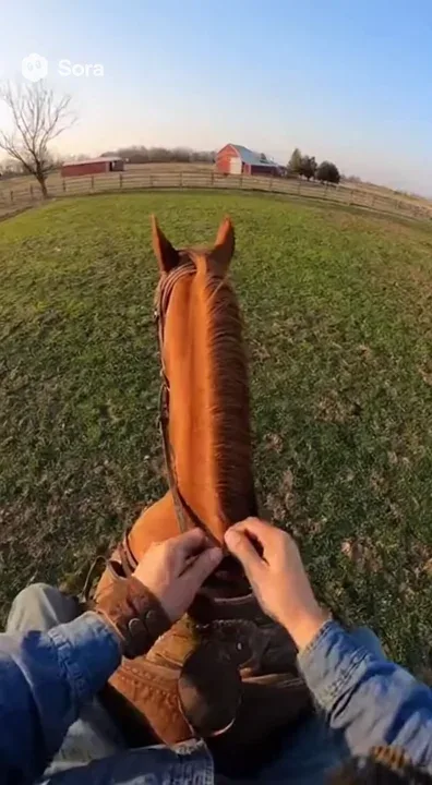 Horse on the farm