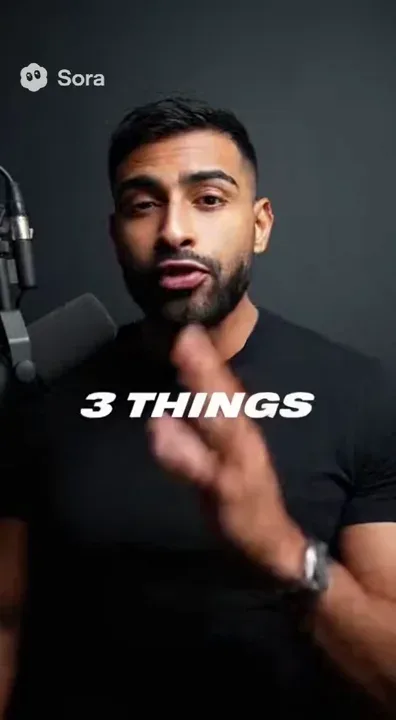 {
  "name": "3_Things_Nobody_Tells_You",
  "description": "A punchy, educational vertical video featuring a creator delivering raw truths with confident energy.",
  "prompt": "A charismatic person speaking directly to the camera in a minimalist studio. Text overlays appear as they say each point: '3 things nobody tells you when starting a business'. Use fast cuts, punchy rhythm, and emotional emphasis on each insight. Bold white subtitles on black background emphasize key phrases. Includes ambient motivational background music and quick zoom-ins.",
  "style": "dynamic and modern, bold typography, direct eye contact",
  "duration": "20s"
}
