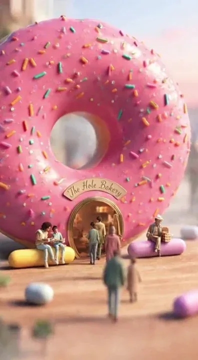 sora_community Original: [The Donut Bakery]
"The sweet temptation on my way to work every morning... I can't resist!" 🍩🥐
This is super easy to REMIX into:
• Wedding Cake vs. Wedding Chapel
• Wheel of Cheese vs. Cheese Shop
• Sushi Roll vs. Sushi Bar
Your turn!
#SoraRemix #Miniature #Donut