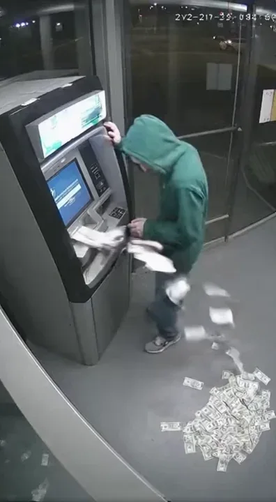 He just wanted $100... I think the bank got a little too generous. 🏧💸