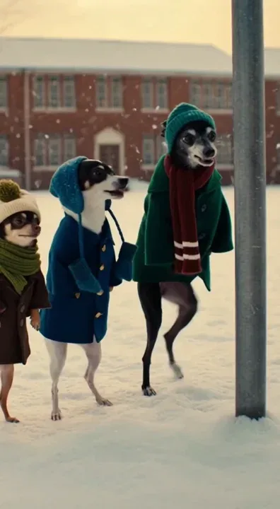 🐶🐶🐶👅
Kiko & Vino triple dog dare Pepito into a remake of everyone’s favorite holiday scene…