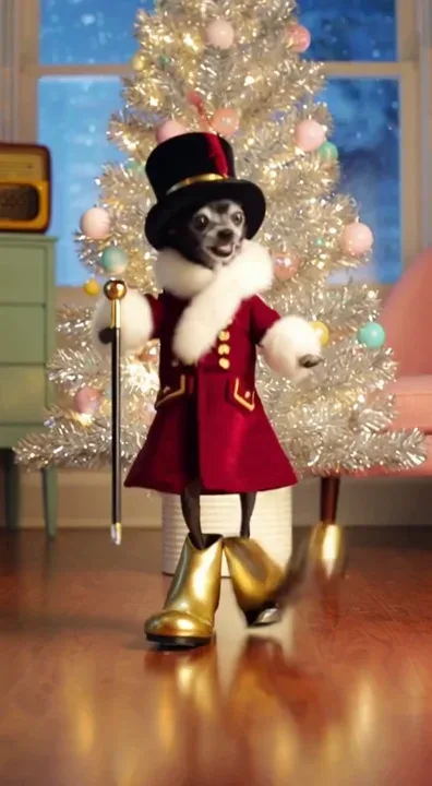 Vino competes against Kiko in Santa’s tippy tappy dance off…