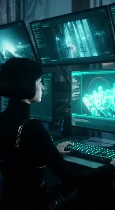Show ai video makers generating ai content constantly 

Dark dystopian vibes