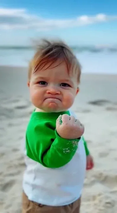 Success Kid meme! 🤣🤣